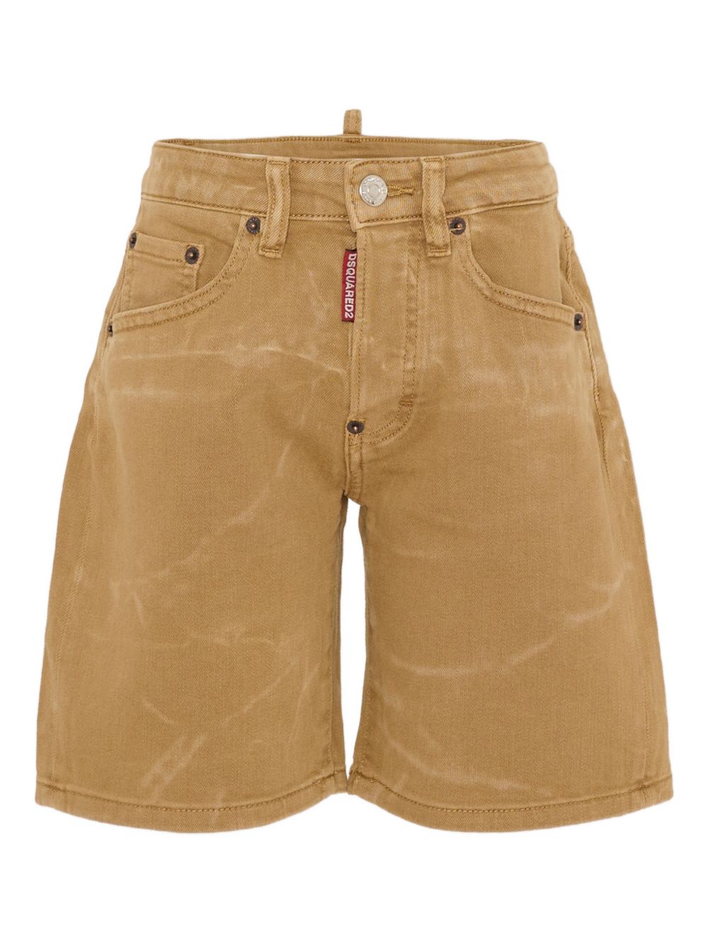 Shorts in cotone con logo ricamato DQ3291D0AFQ DQ730 DSQUARED KIDS 