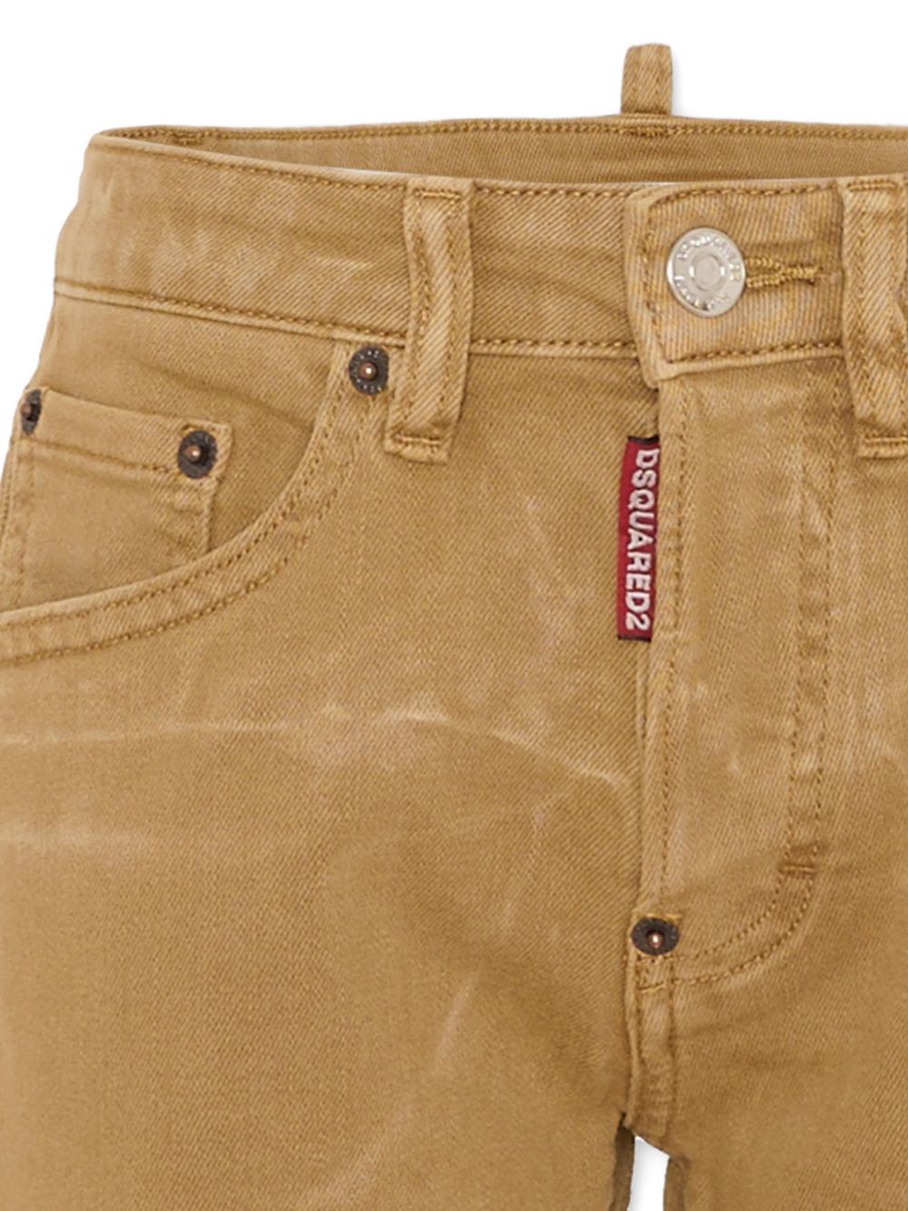 Shorts in cotone con logo ricamato DQ3291D0AFQ DQ730 DSQUARED KIDS 