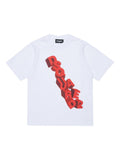 T-shirt con stampa logo diagonale