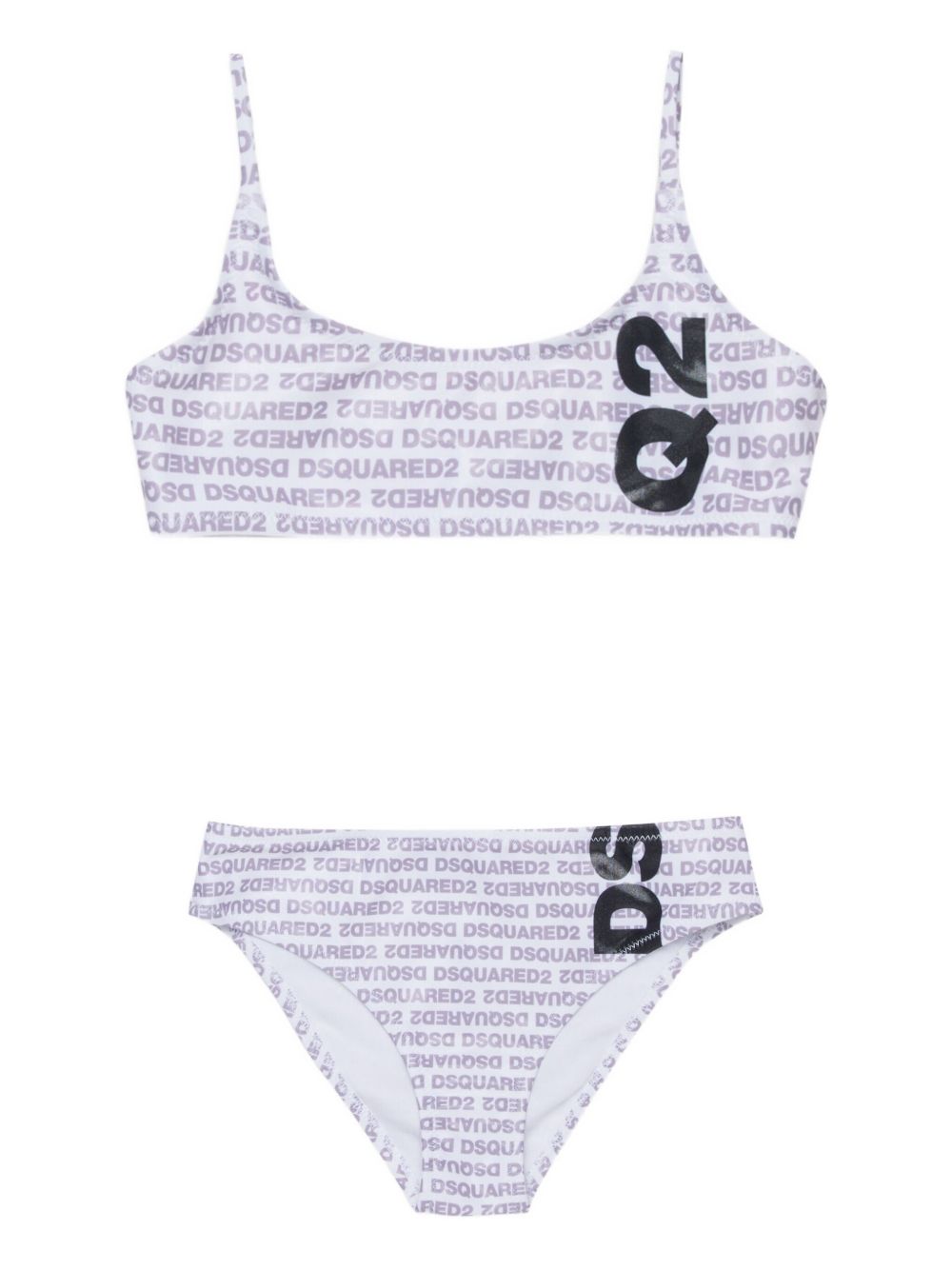 Bikini triangolo in poliestere DQ3318D0AGY DQ100 DSQUARED KIDS 
