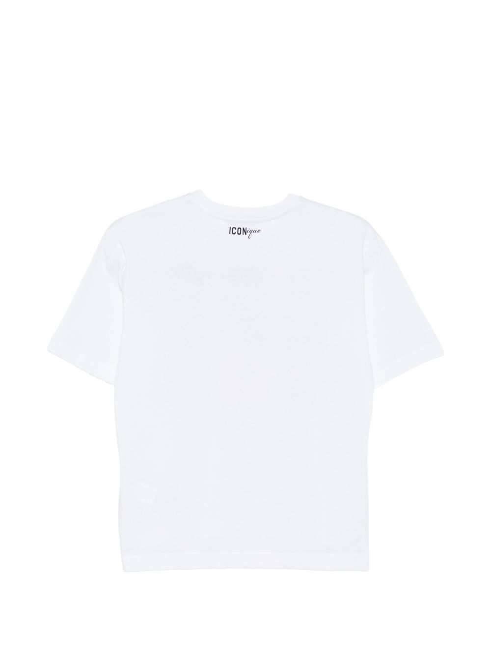 T-shirt girocollo in cotone con stampa DQ3386D0AG7 DQ100 DSQUARED KIDS 