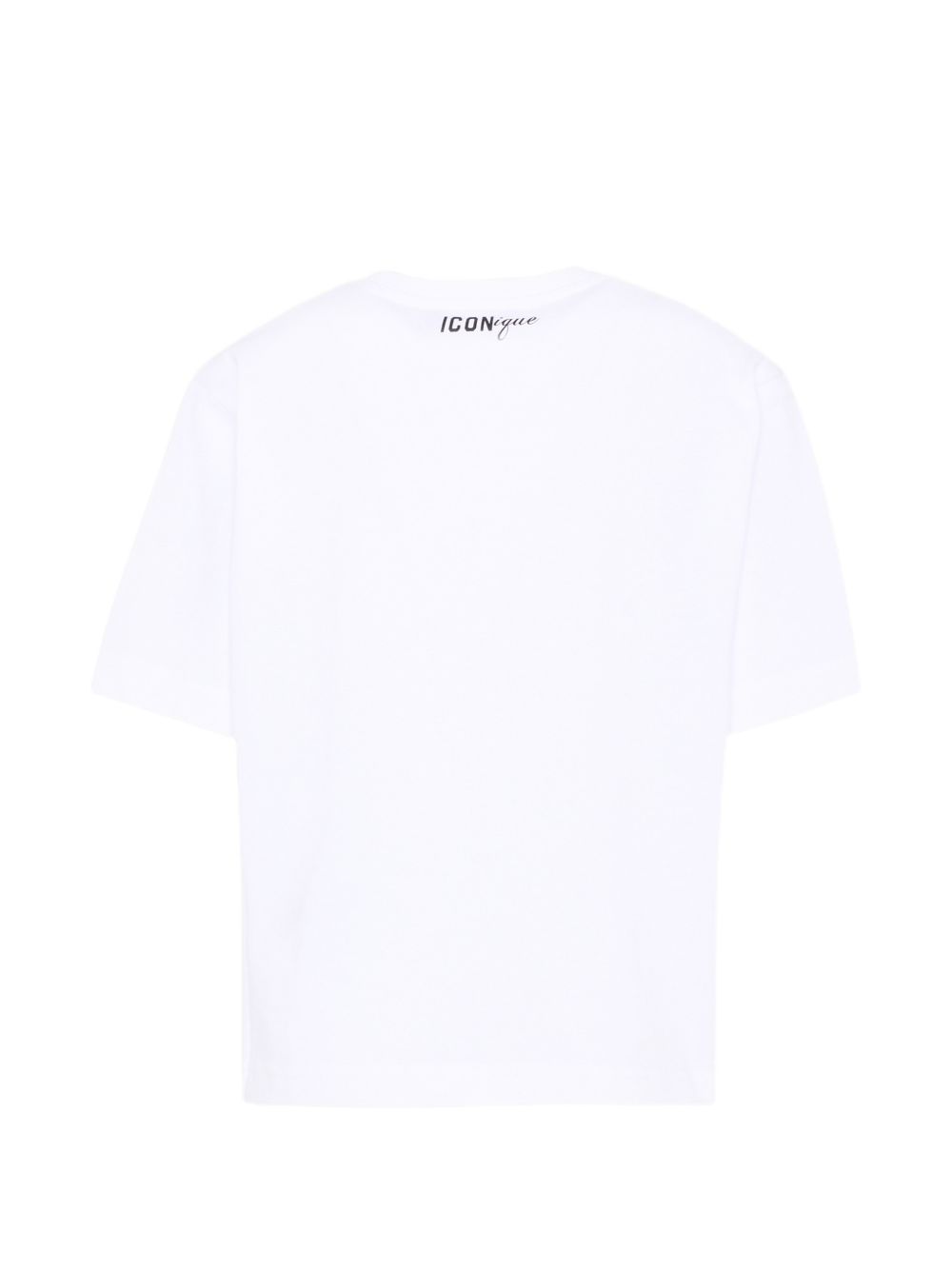 T-shirt in cotone con patch multicolor DQ3387D0AG7 DQ100 DSQUARED KIDS 