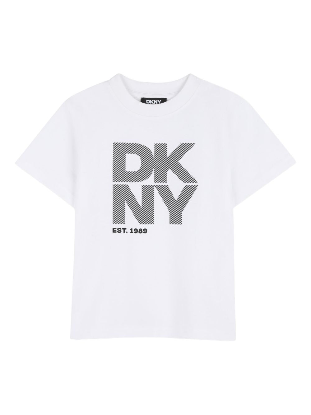 Set due t-shirt in cotone organico girocollo D62544 M41 DKNY KIDS 