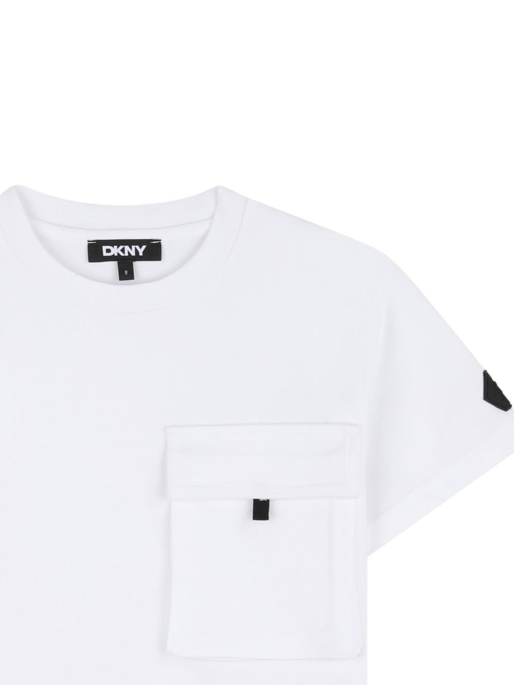 T-shirt in jersey con taschino D62545 10P DKNY KIDS 