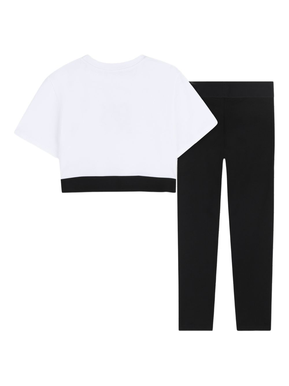 Completo sportivo in cotone con logo D62569 N50 DKNY KIDS 