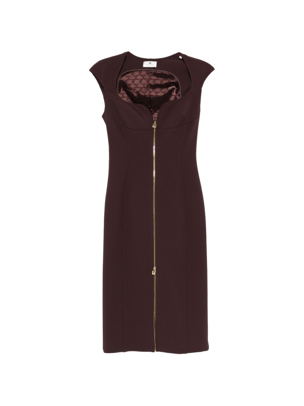 Abito midi aderente con zip integrale AB90061E2 644 ELISABETTA FRANCHI 