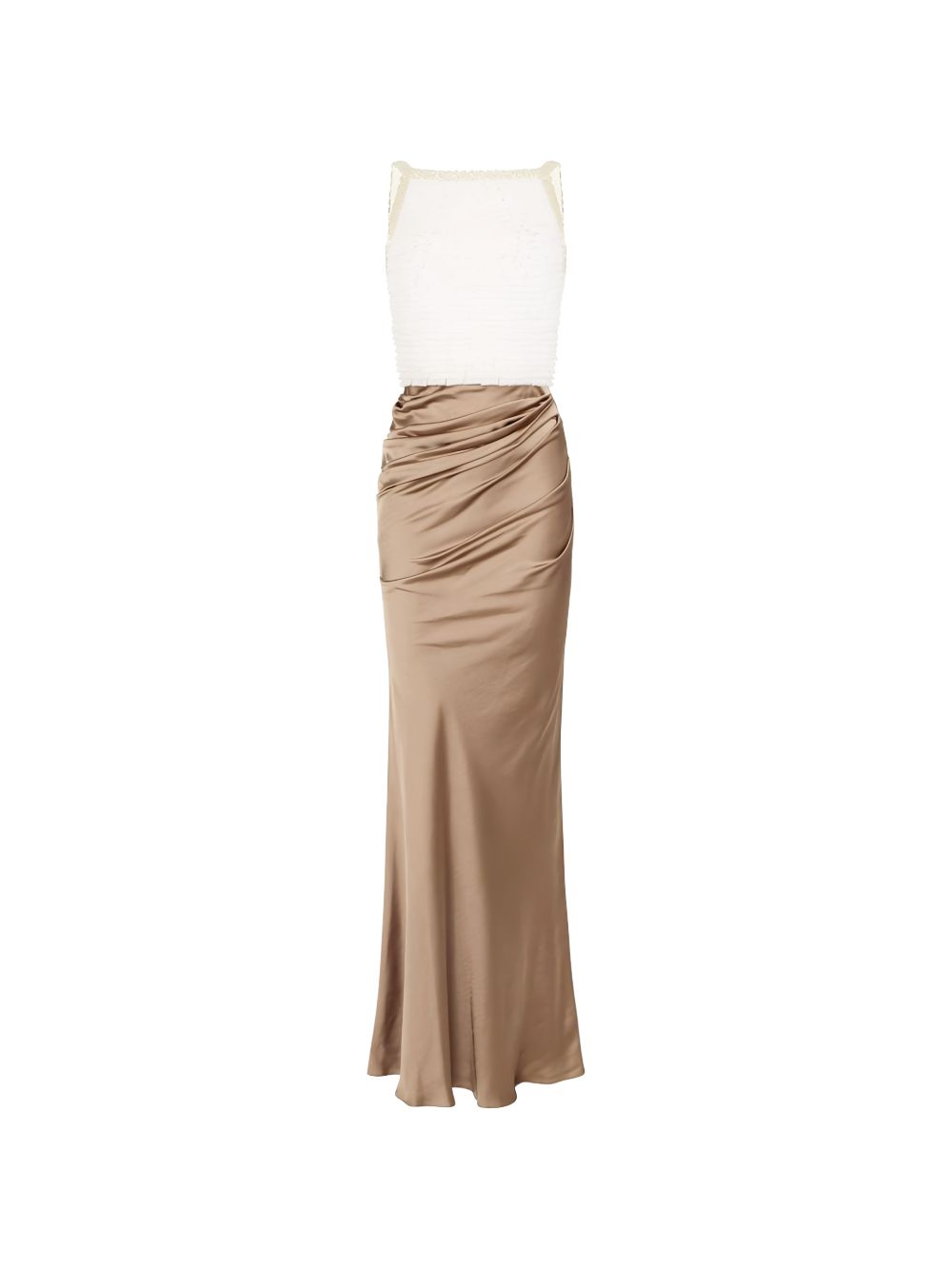 Abito lungo con gonna drappeggiata ABR1762E2 EZ4 ELISABETTA FRANCHI 