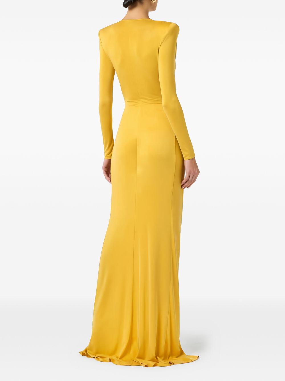 Abito lungo in cupro scollo a V ABR2961E2 EV4 ELISABETTA FRANCHI 