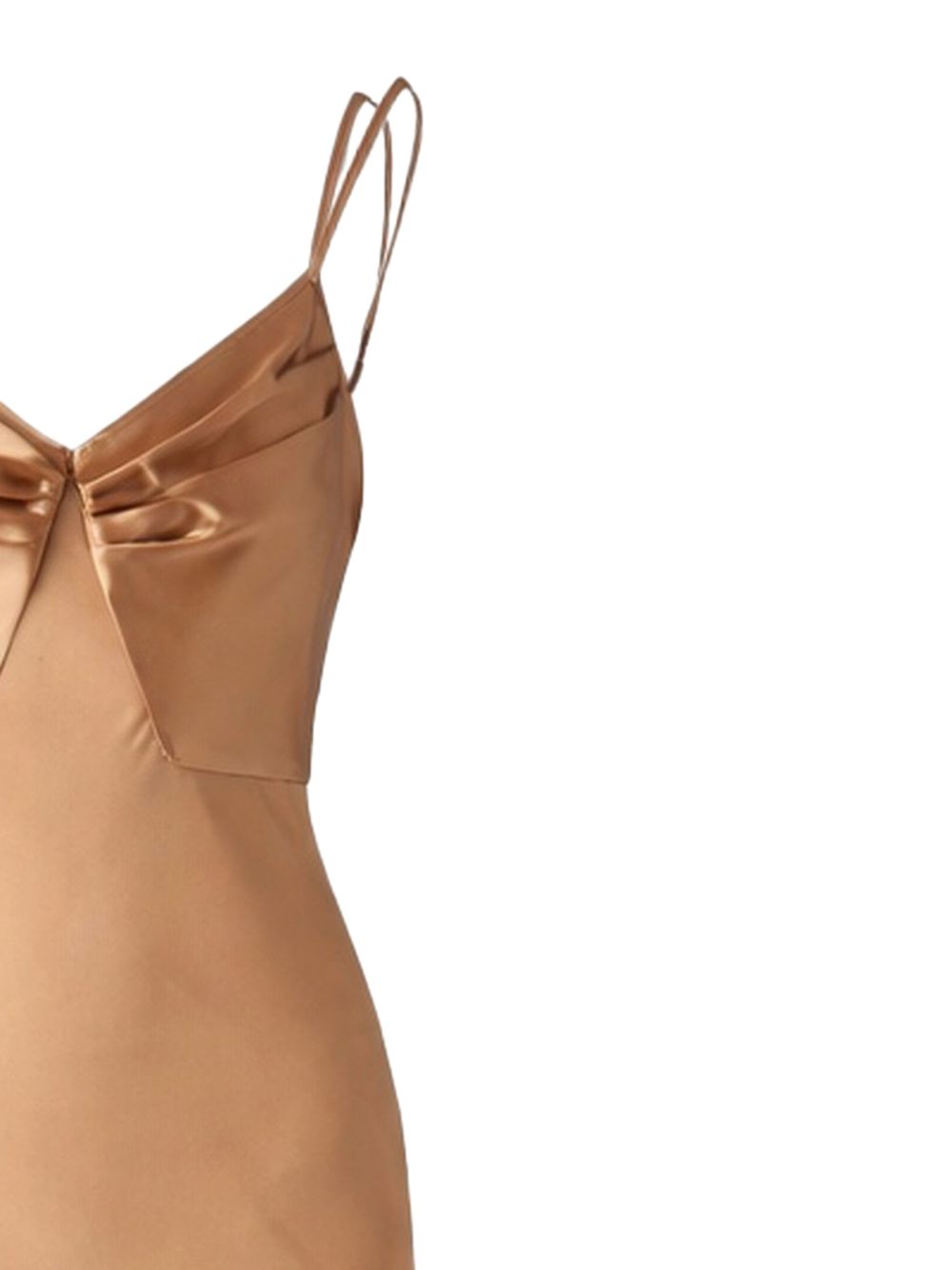 Abito lungo in raso con spalline sottili ABR3362E2 EV8 ELISABETTA FRANCHI 