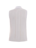 Top senza maniche scollo drappeggiato