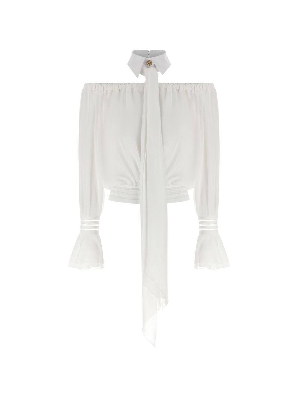Blusa in poliestere con spalle scoperte CA13561E2 X88 ELISABETTA FRANCHI 