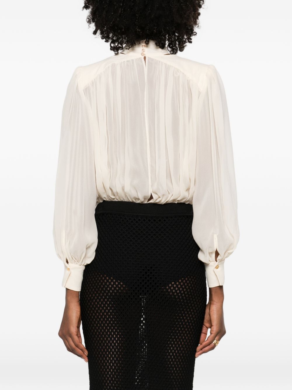 Camicia con fiocco al collo CB00661E2 193 ELISABETTA FRANCHI 