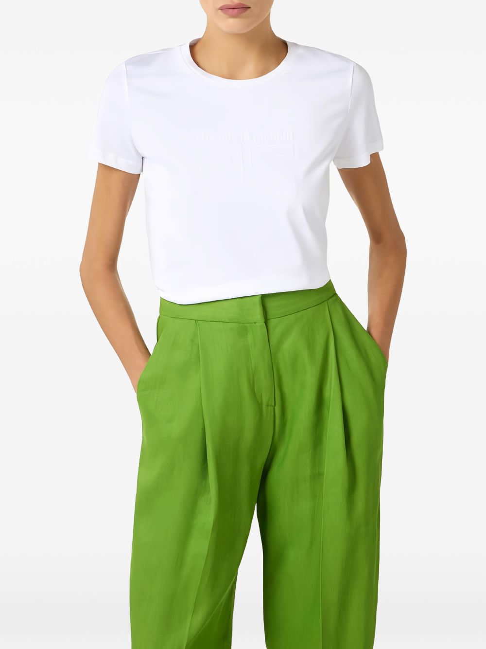 T-shirt in cotone scollo rotondo MA71G61E2 270 ELISABETTA FRANCHI 