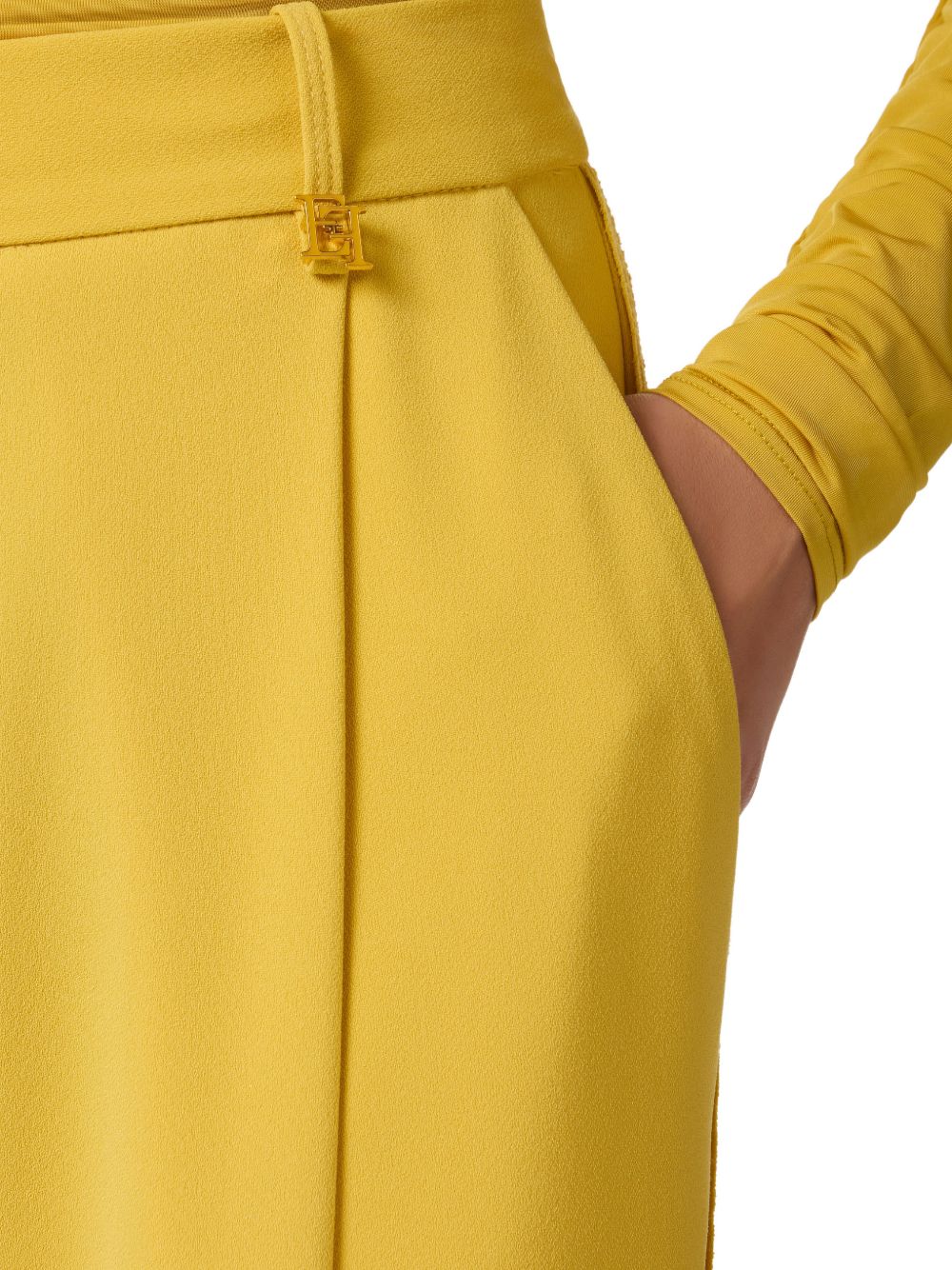 Pantaloni in poliestere a vita alta PA16761E2 EV4 ELISABETTA FRANCHI 