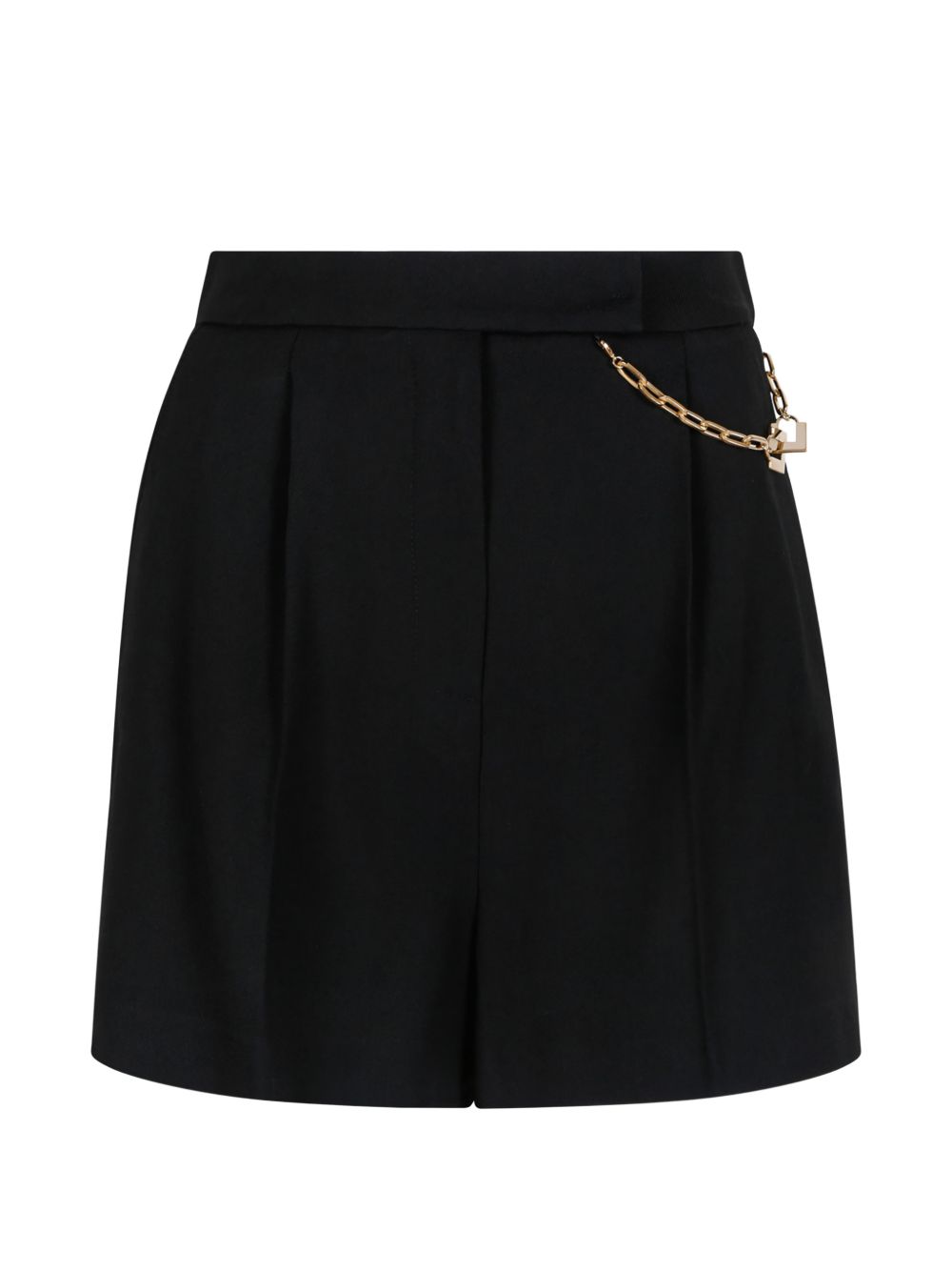 Shorts con catena decorativa e pieghe frontali SH00561E2 110 ELISABETTA FRANCHI 
