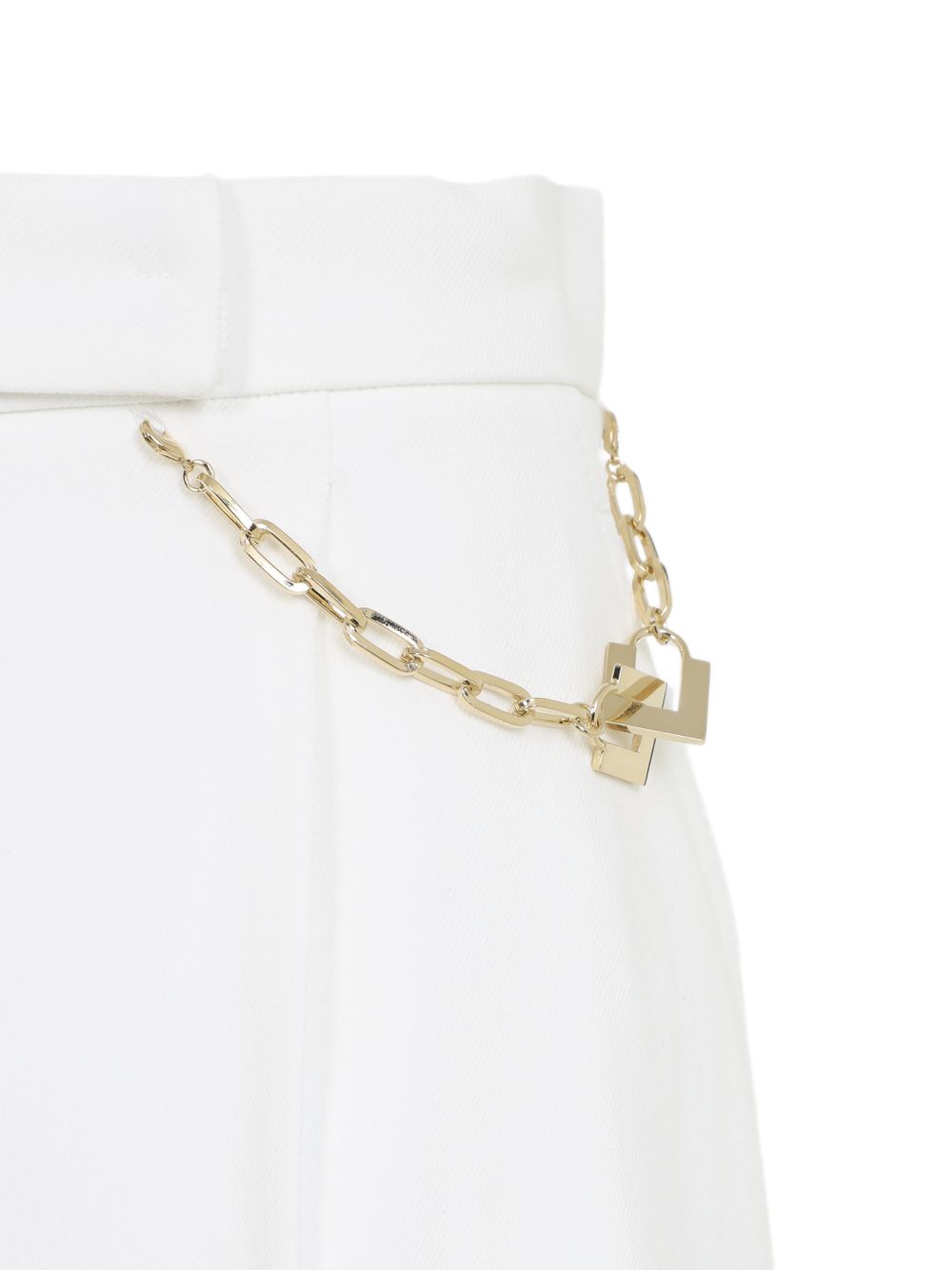 Shorts con catena decorativa e pieghe frontali SH00561E2 360 ELISABETTA FRANCHI 