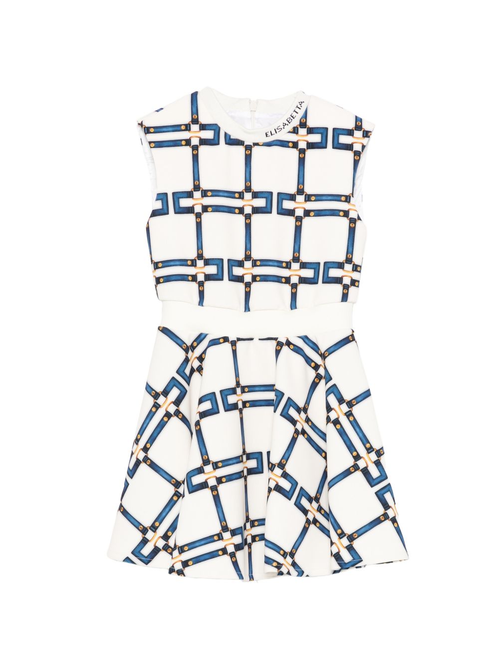 Completo bambina con stampa cinta e fibbie EFAB652GAE01 D681 ELISABETTA FRANCHI KIDS 