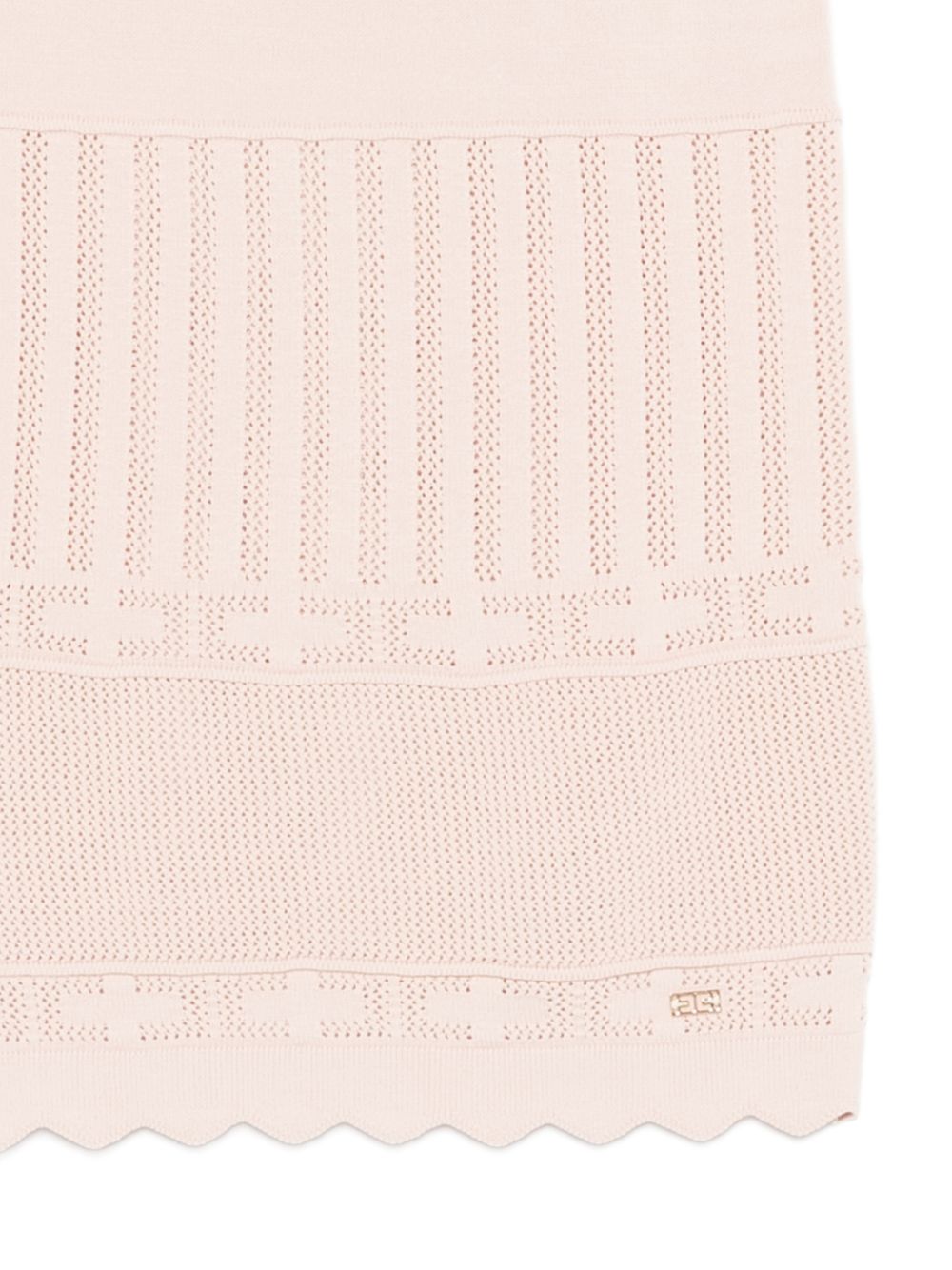 Gonna traforata bordo ondulato EFGO209FL109 C036 ELISABETTA FRANCHI KIDS 