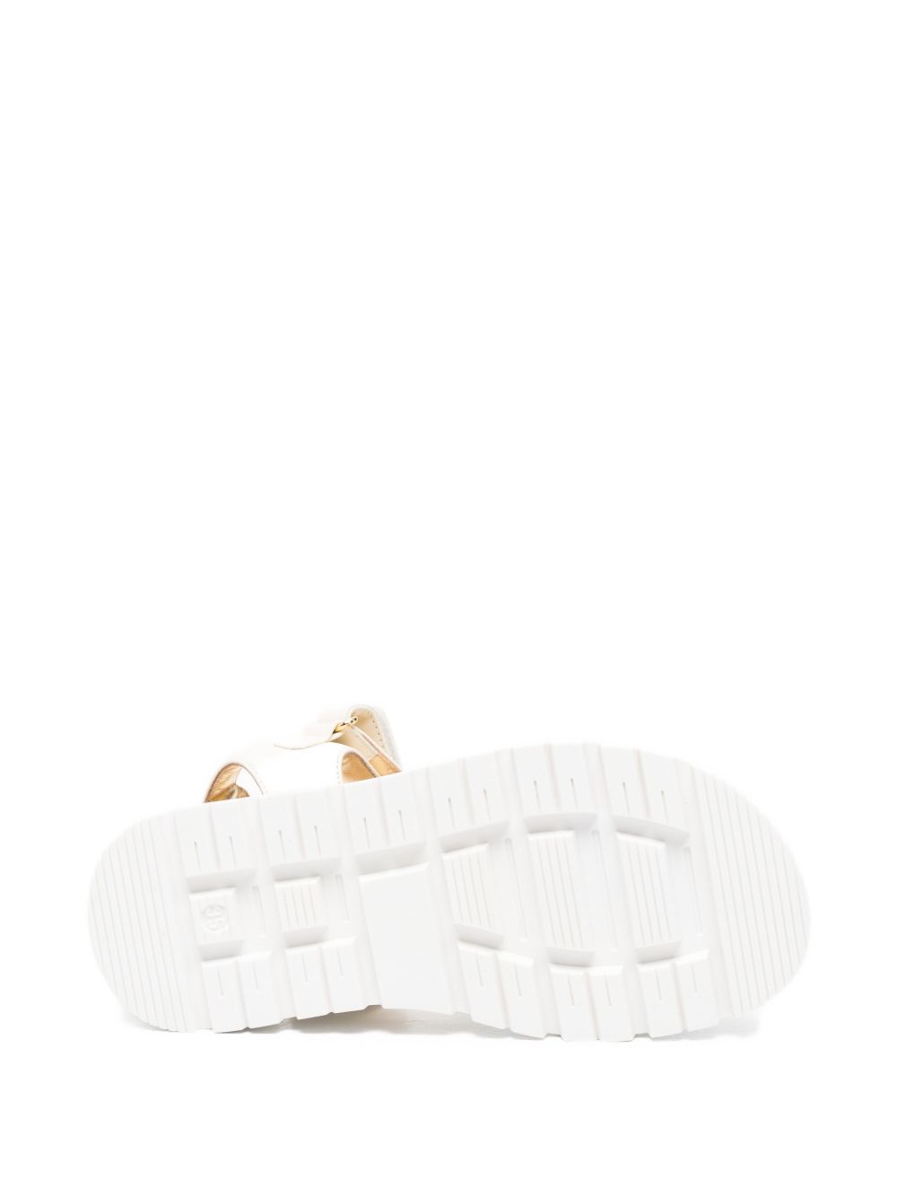 Sandali con chiusura a strappo in pelle F4A2E05861733698 BURRO ELISABETTA FRANCHI KIDS 