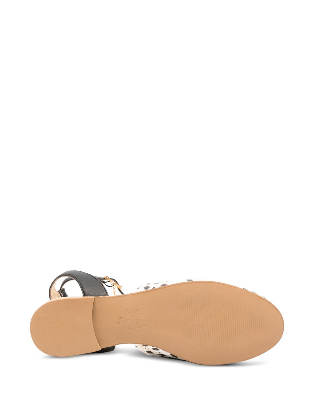 Ballerine in pelle con cinturino F4A3E04871916X253 BEIGENERO ELISABETTA FRANCHI KIDS 