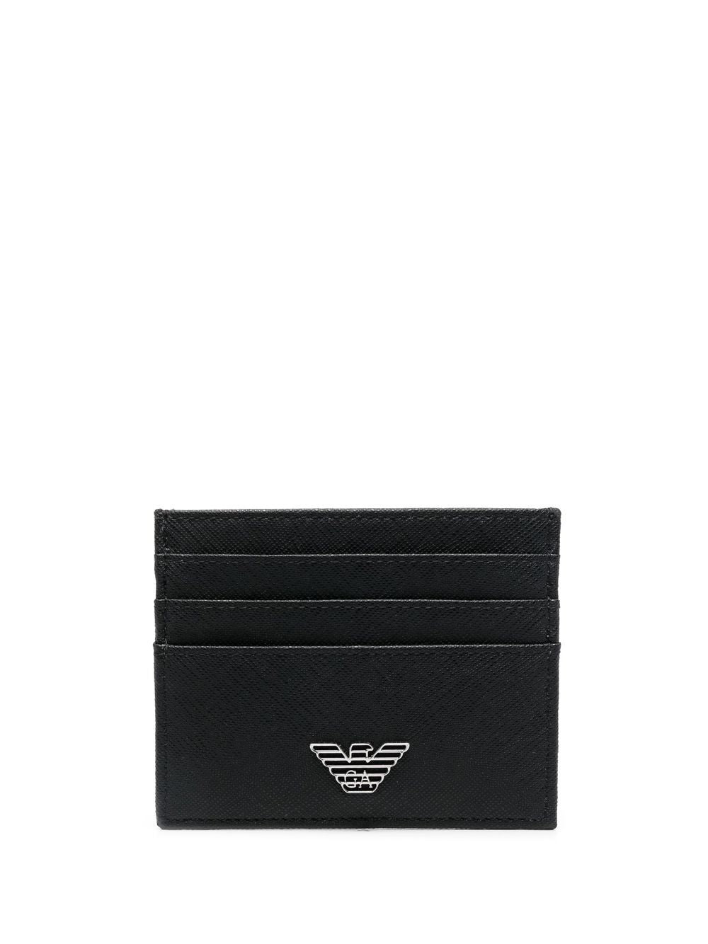 Porta carte in pelle goffrata Y4R173Y138E 81072 EMPORIO ARMANI 