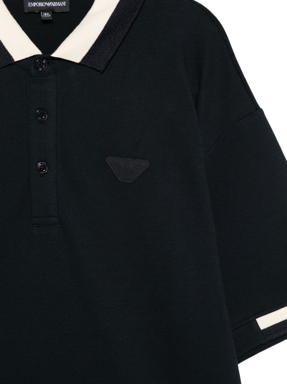 Polo a maniche corte con dettagli a contrasto EB001316AF16641 UB118 EMPORIO ARMANI KIDS 