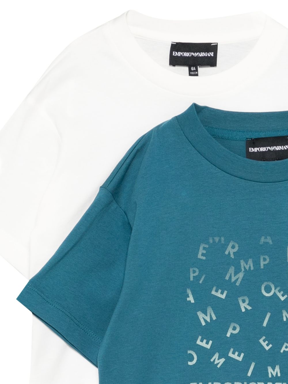 T-shirt in cotone con logo EB001319AF14503 MB005 EMPORIO ARMANI KIDS 