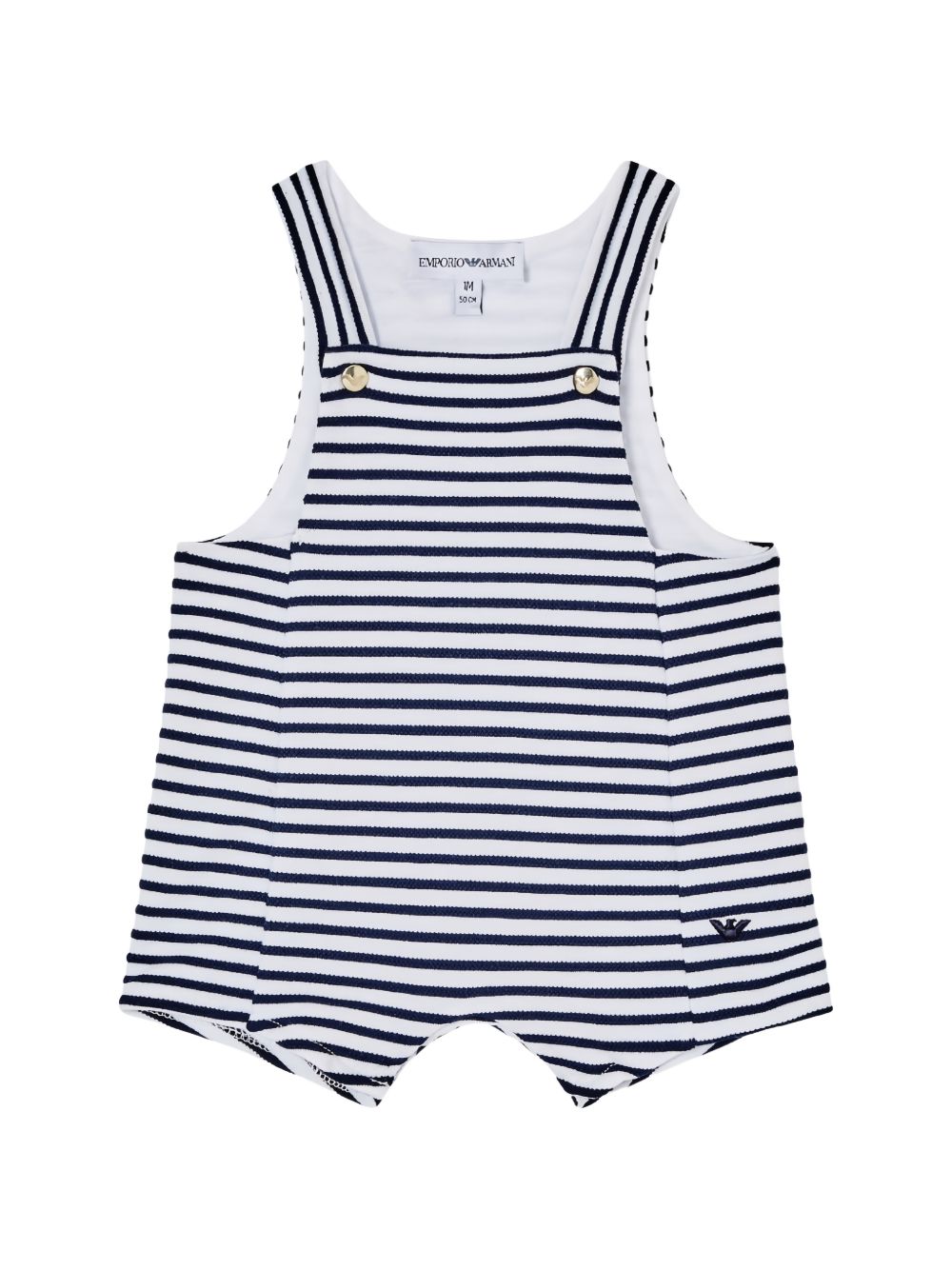 Tutina a righe con body in cotone EY000166AF22003 F0015 EMPORIO ARMANI KIDS 