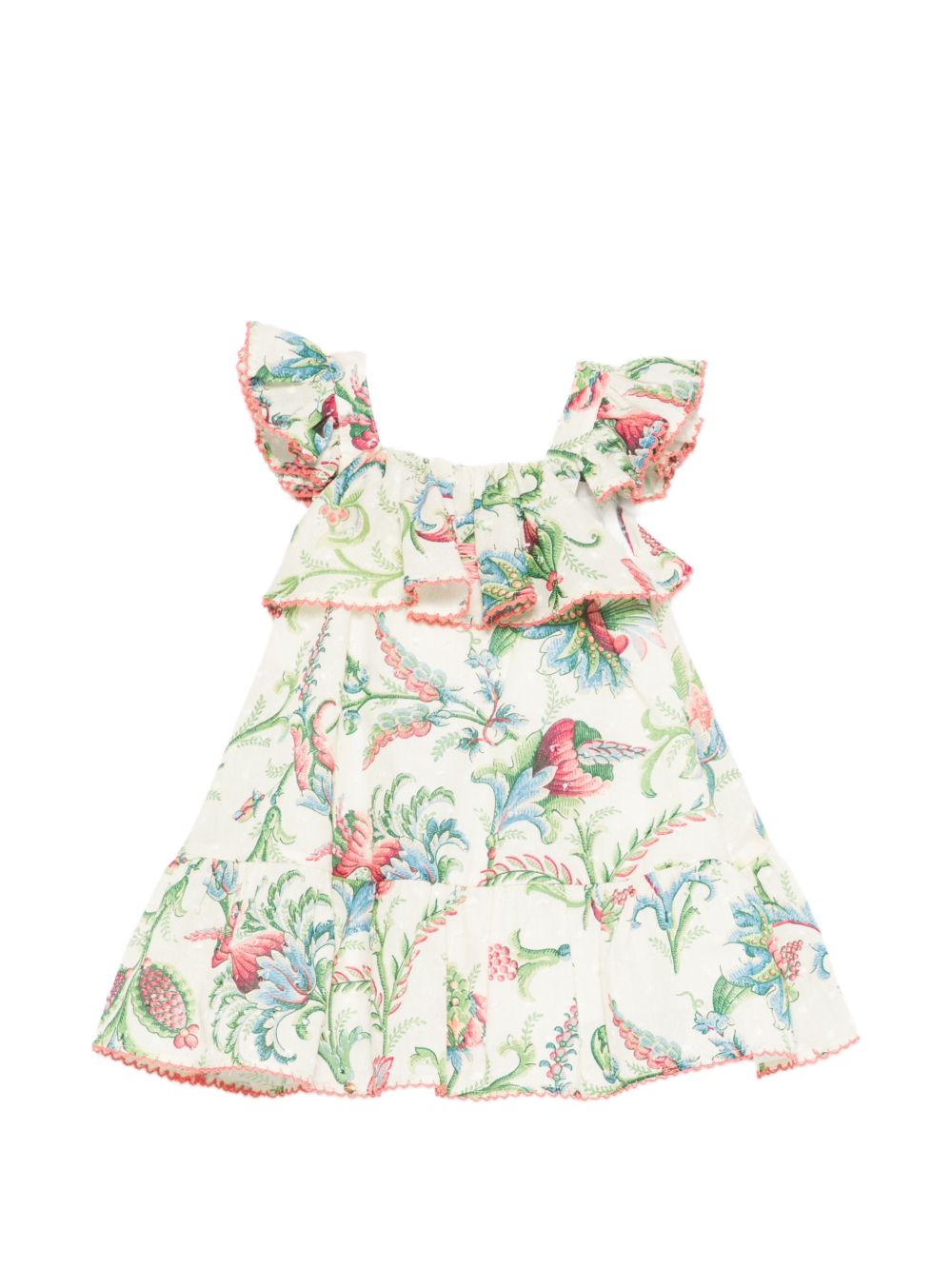 Abito con rouches e stampa floreale GY1060M0082 106MC ETRO KIDS 