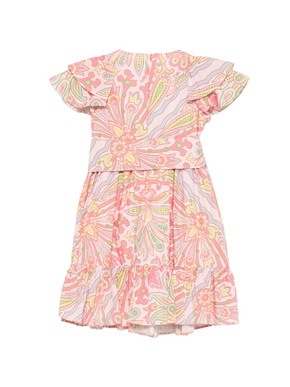 Abito in cotone con ruches alle maniche GY1A71P0587 503VI ETRO KIDS 