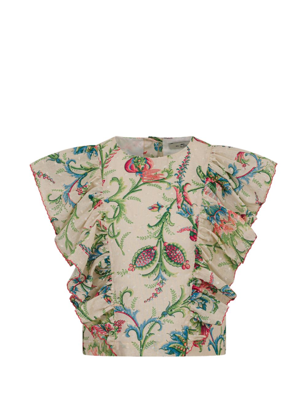 Top con volant stampa floreale GY5A82M0082 106MC ETRO KIDS 