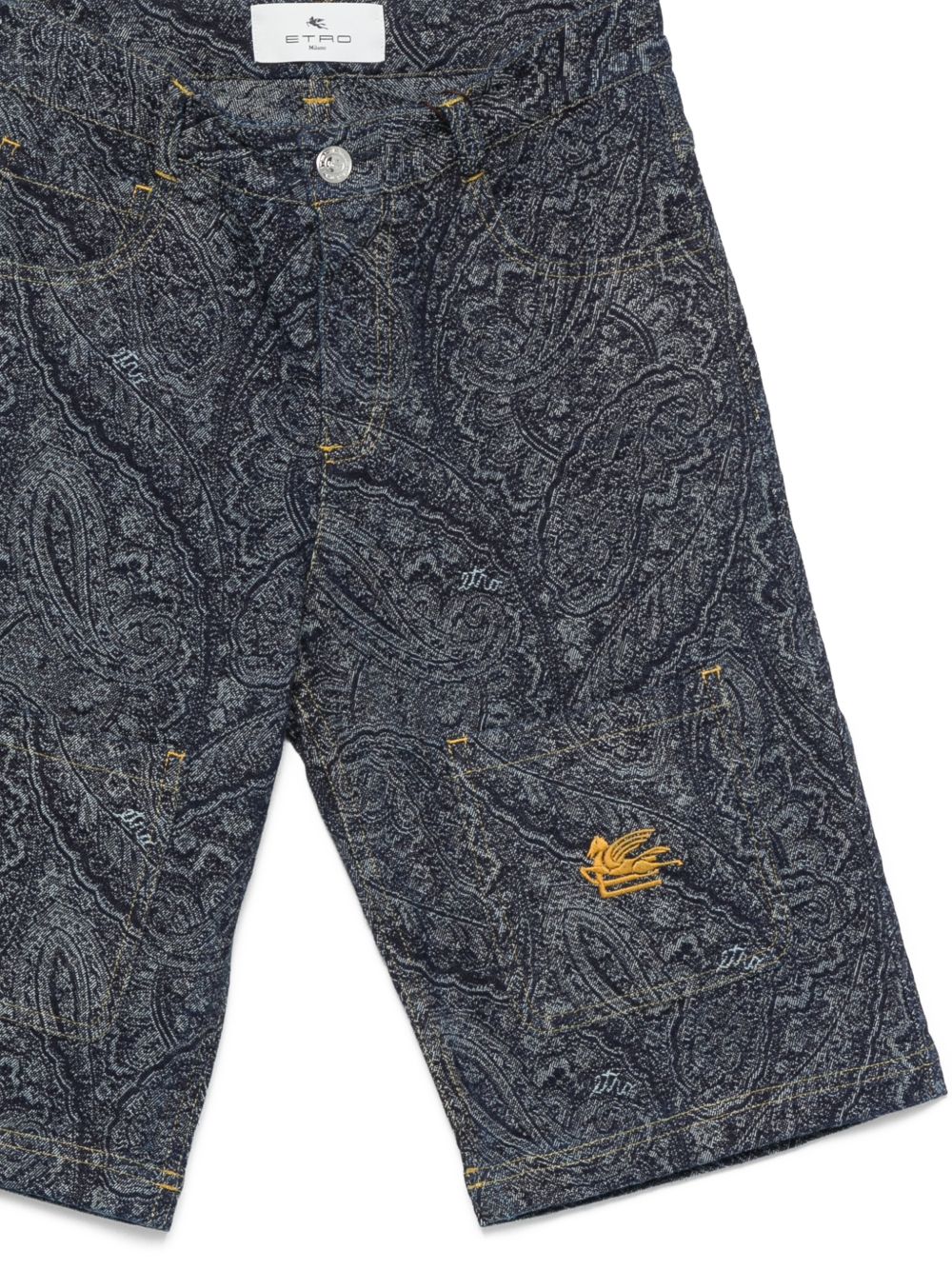 Bermuda in cotone con motivo paisley GY6P79D0142 620BC ETRO KIDS 
