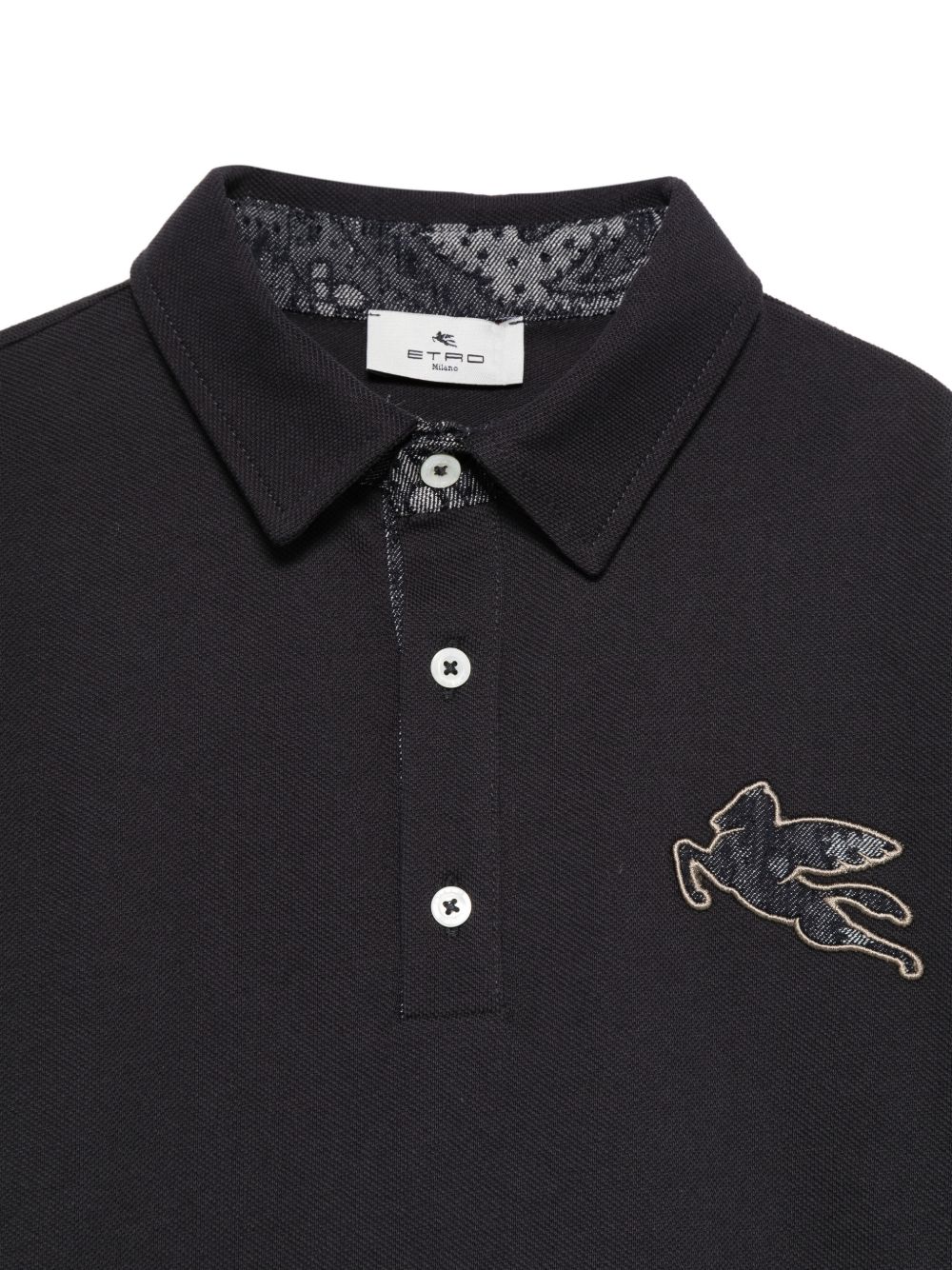 Polo a maniche corte con ricamo GY8P01Z0022 621 ETRO KIDS 
