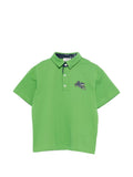 Polo in cotone con ricamo