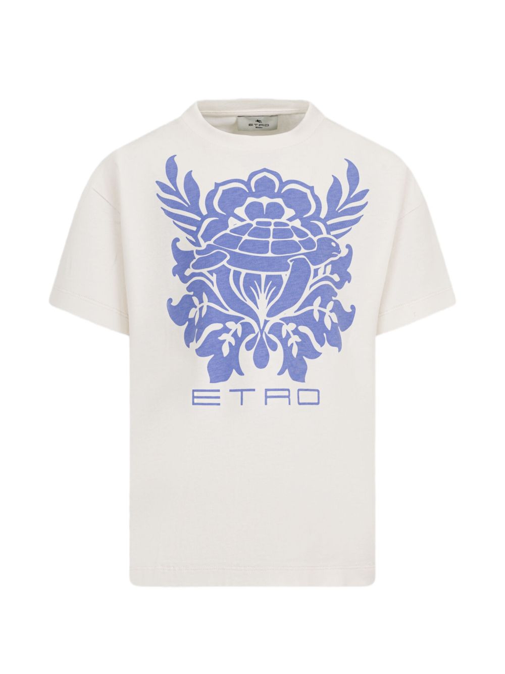 T-shirt in cotone con stampa grafica GY8P41Z3672 102AZ ETRO KIDS 