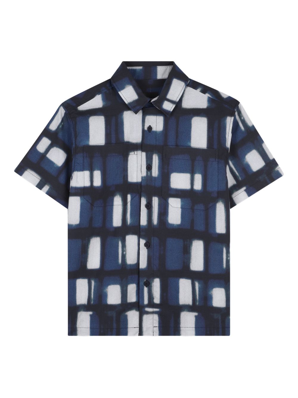 Camicia manica corta stampa a quadri H31085 Z40 GIVENCHY KIDS 