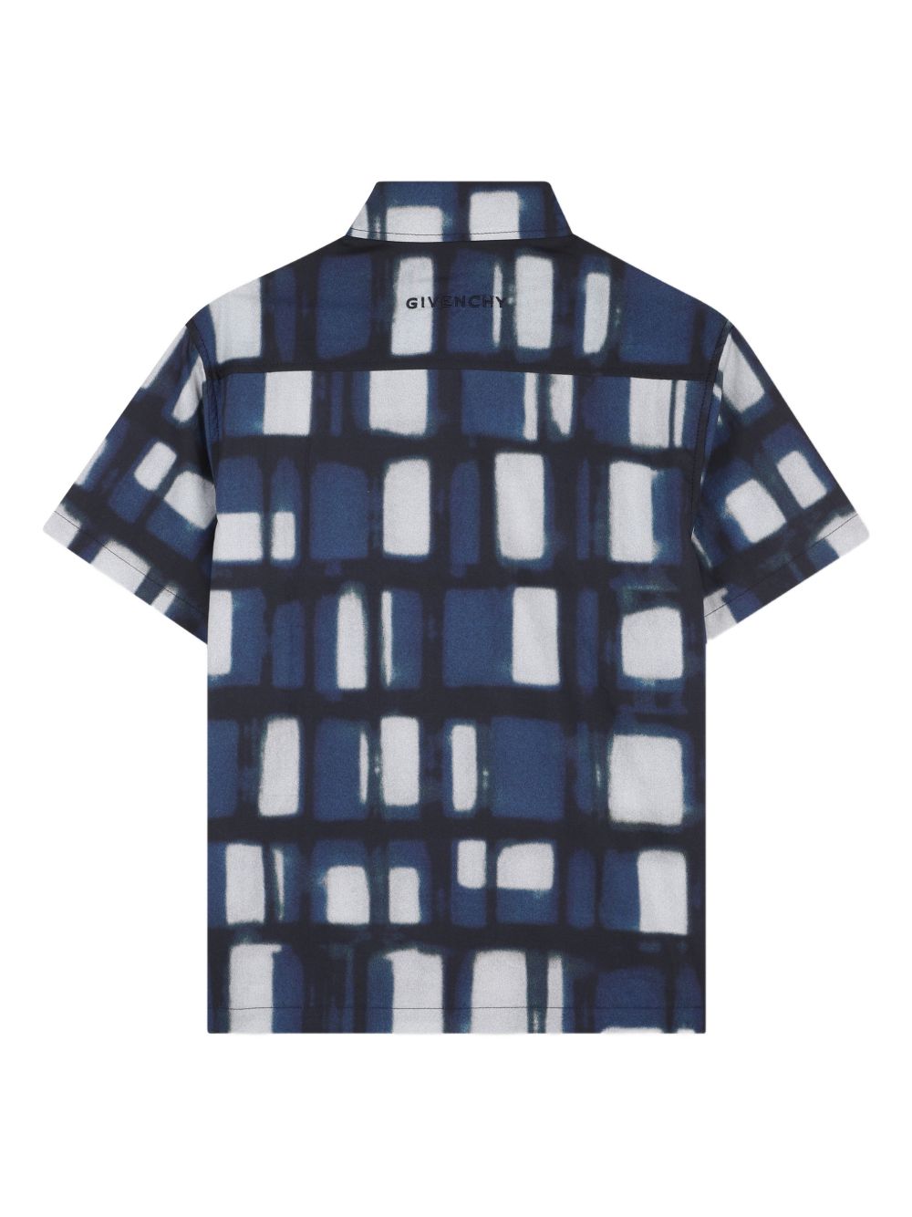 Camicia manica corta stampa a quadri H31085 Z40 GIVENCHY KIDS 