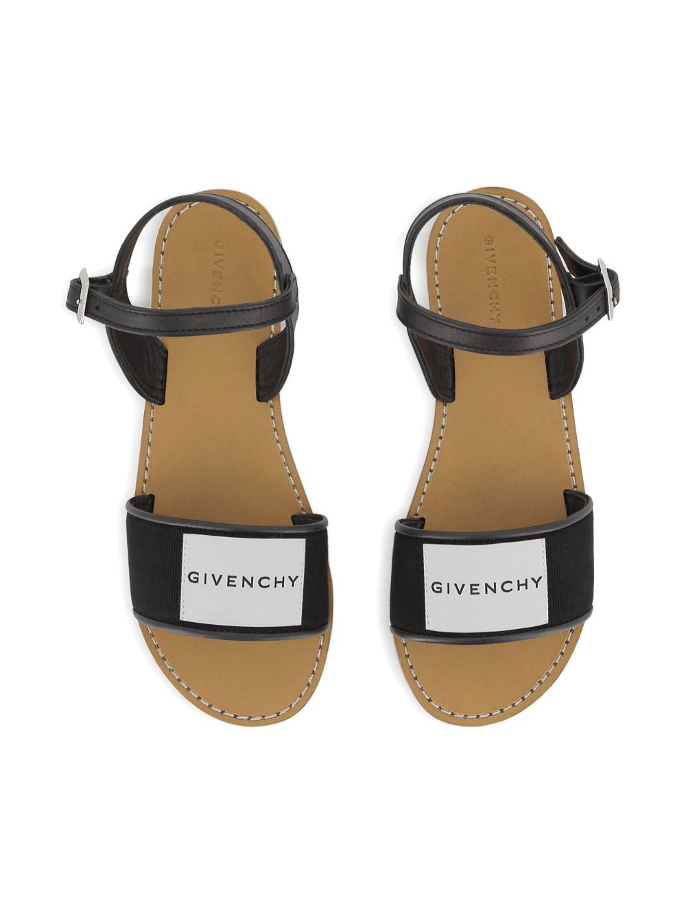 Sandali con fibbia e logo H31127 09B GIVENCHY KIDS 