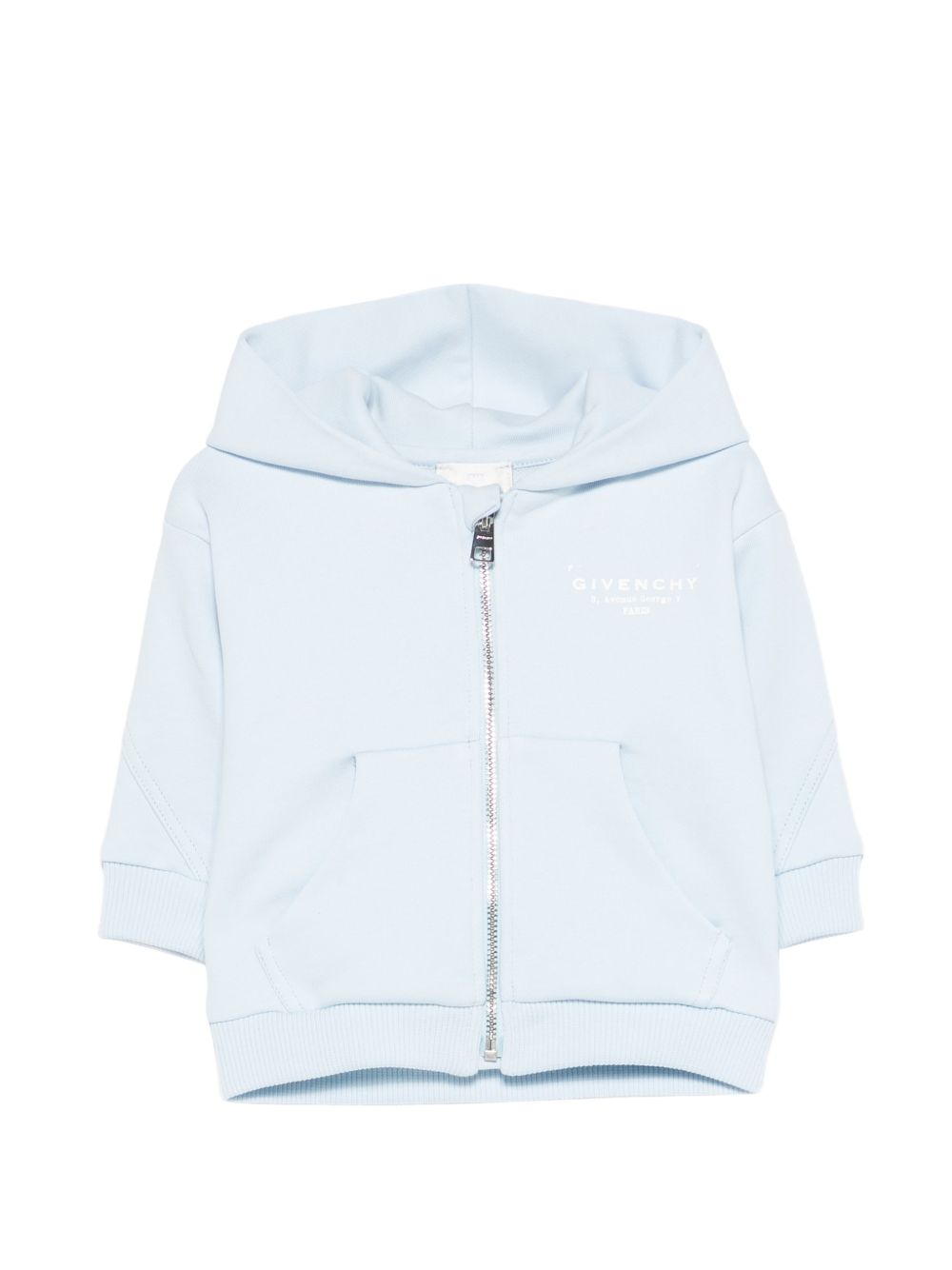Felpa con cappuccio e zip H31195 77L GIVENCHY KIDS 