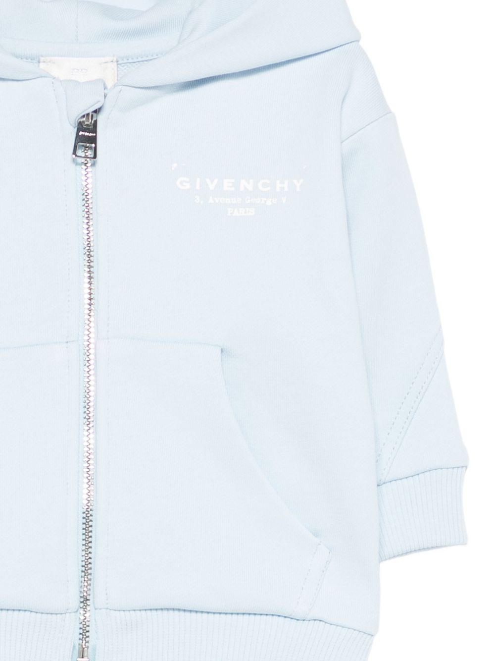 Felpa con cappuccio e zip H31195 77L GIVENCHY KIDS 