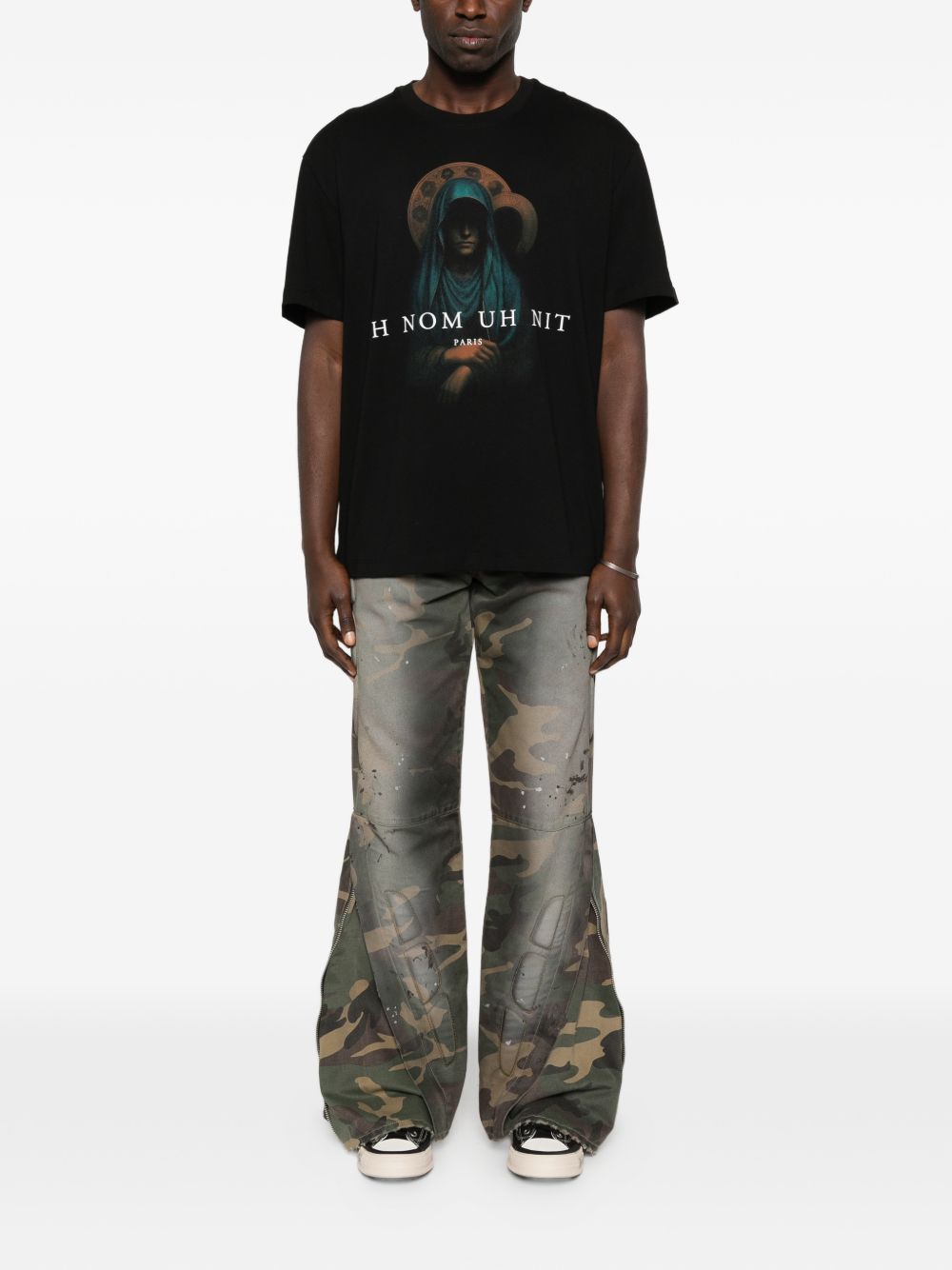 T-shirt in cotone con stampa grafica NUS26206 009 IH NOM UH NIT 