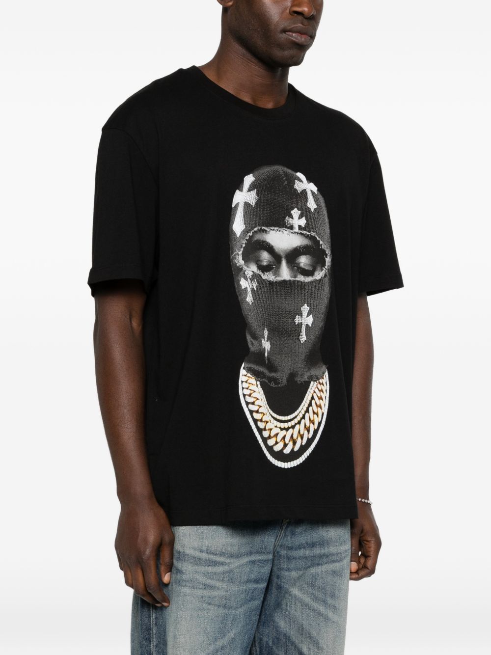 T-shirt in cotone con stampa grafica NUS26217 009 IH NOM UH NIT 