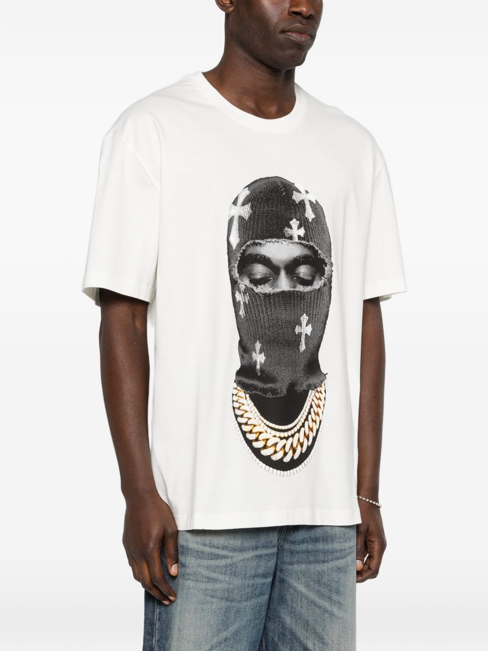 T-shirt in cotone con stampa fotografica NUS26217 081 IH NOM UH NIT 