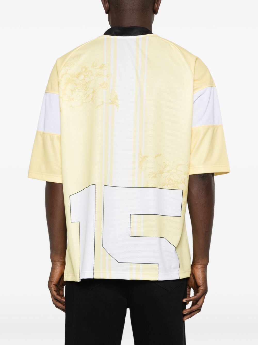 T-shirt con scollo a V e stampa NUS26233 811 IH NOM UH NIT 