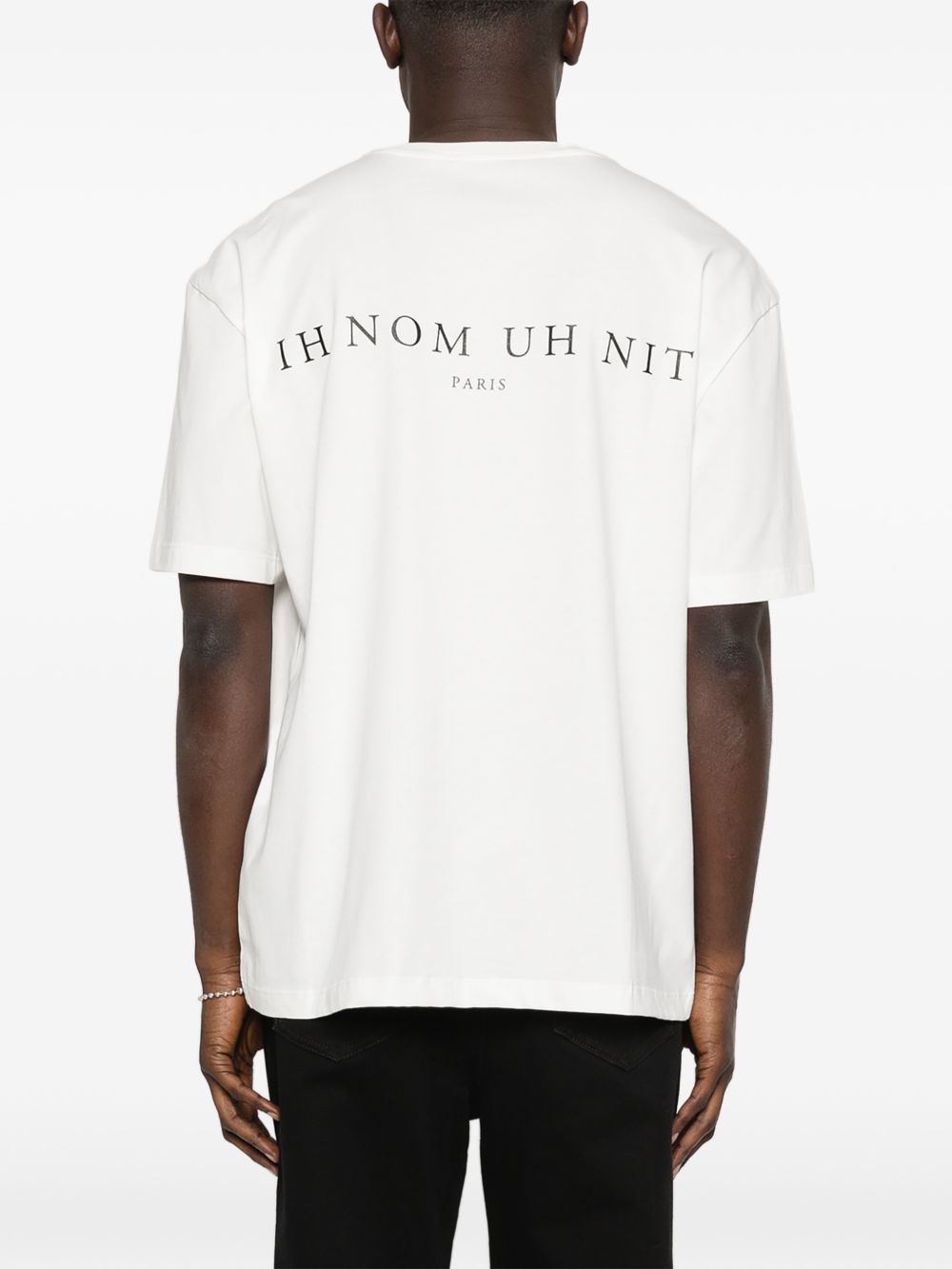 T-shirt in cotone con stampa grafica NUS26278 081 IH NOM UH NIT 