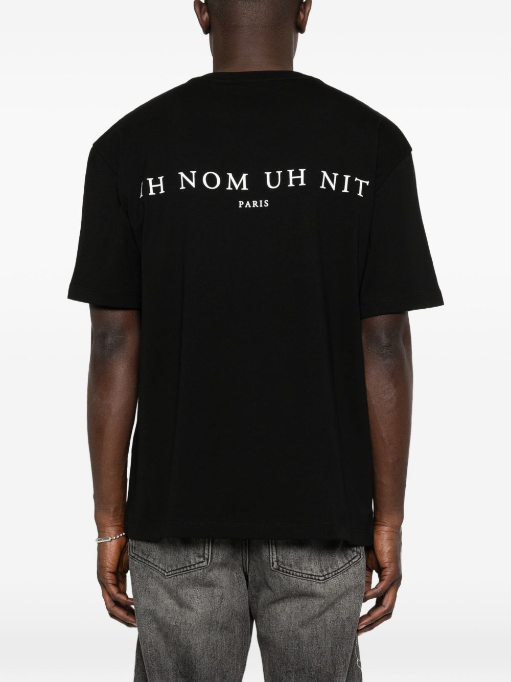 T-shirt in cotone girocollo con stampa grafica NUS26289 009 IH NOM UH NIT 
