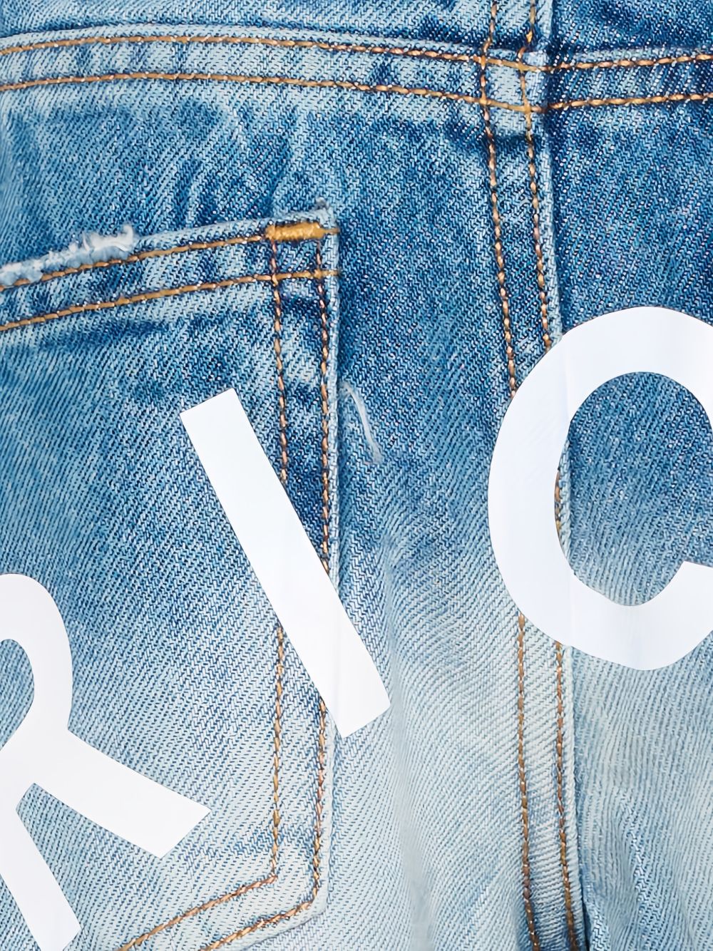 Jeans a gamba ampia con effetto vissuto RBP26228JE DENIM JOHN RICHMOND KIDS 