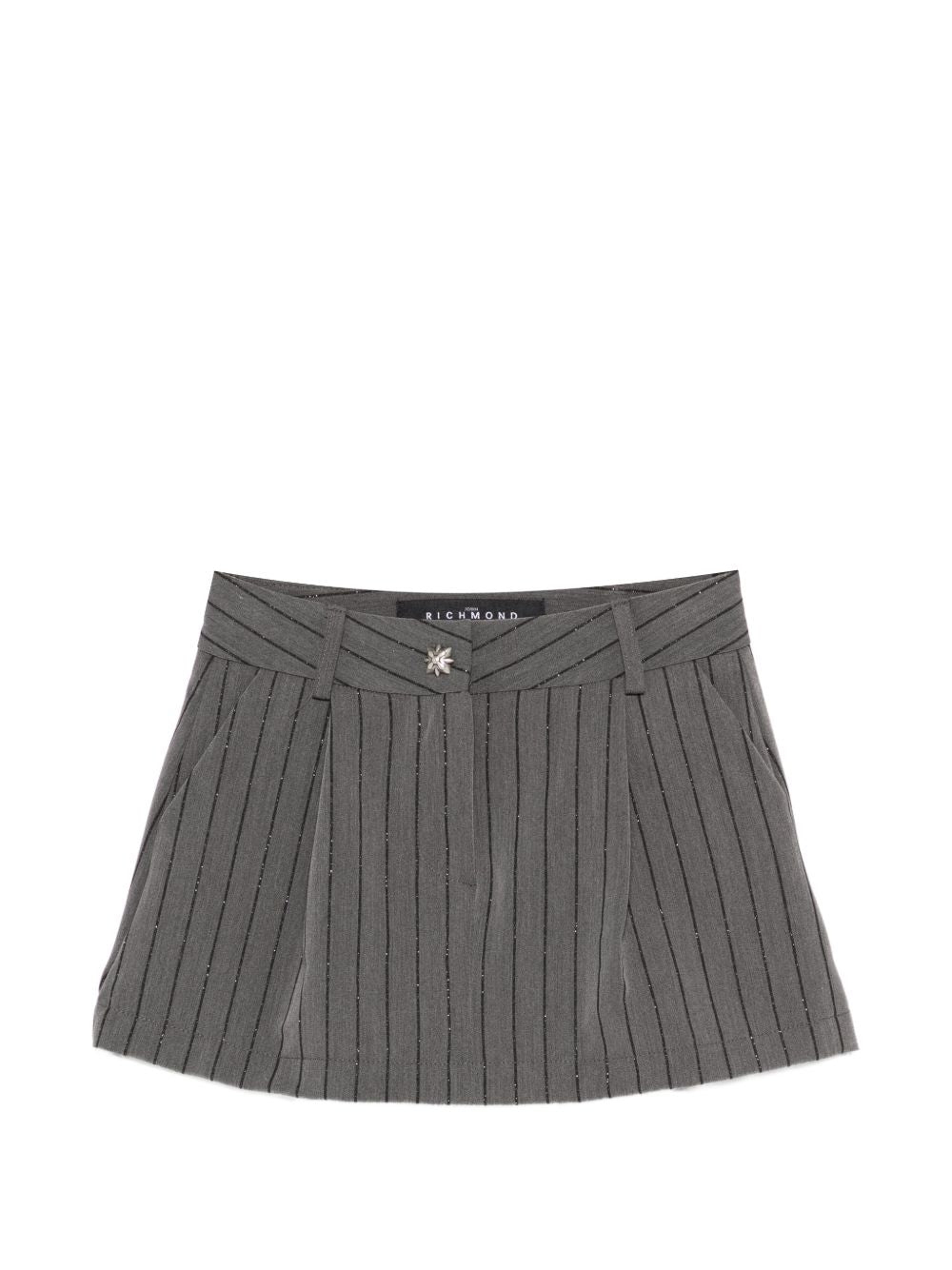 Gonna a pieghe con lavorazione a coste RGP26043MG GREY JOHN RICHMOND KIDS 