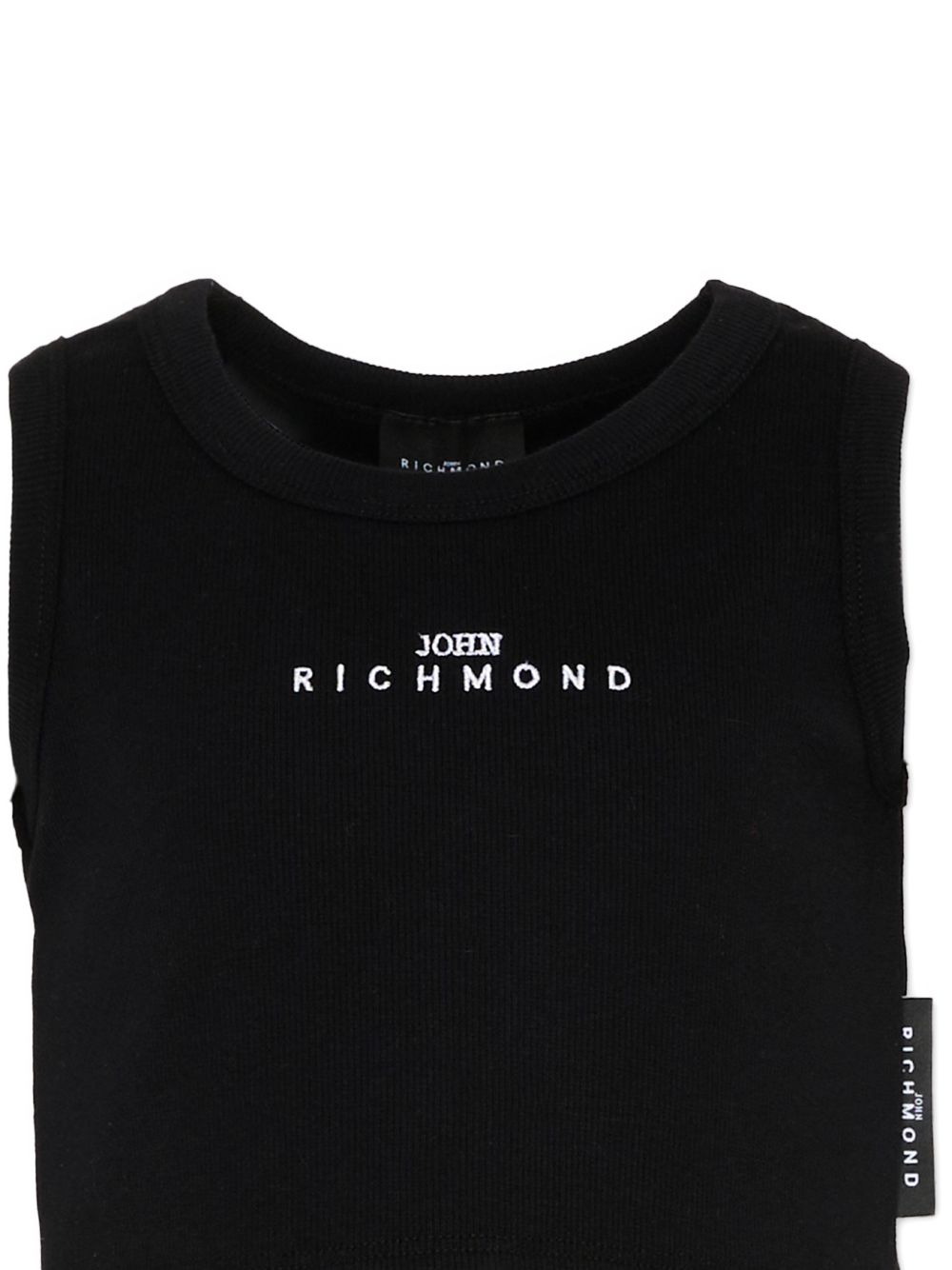 T-shirt con logo frontale RGP26172CN BLACK JOHN RICHMOND KIDS 