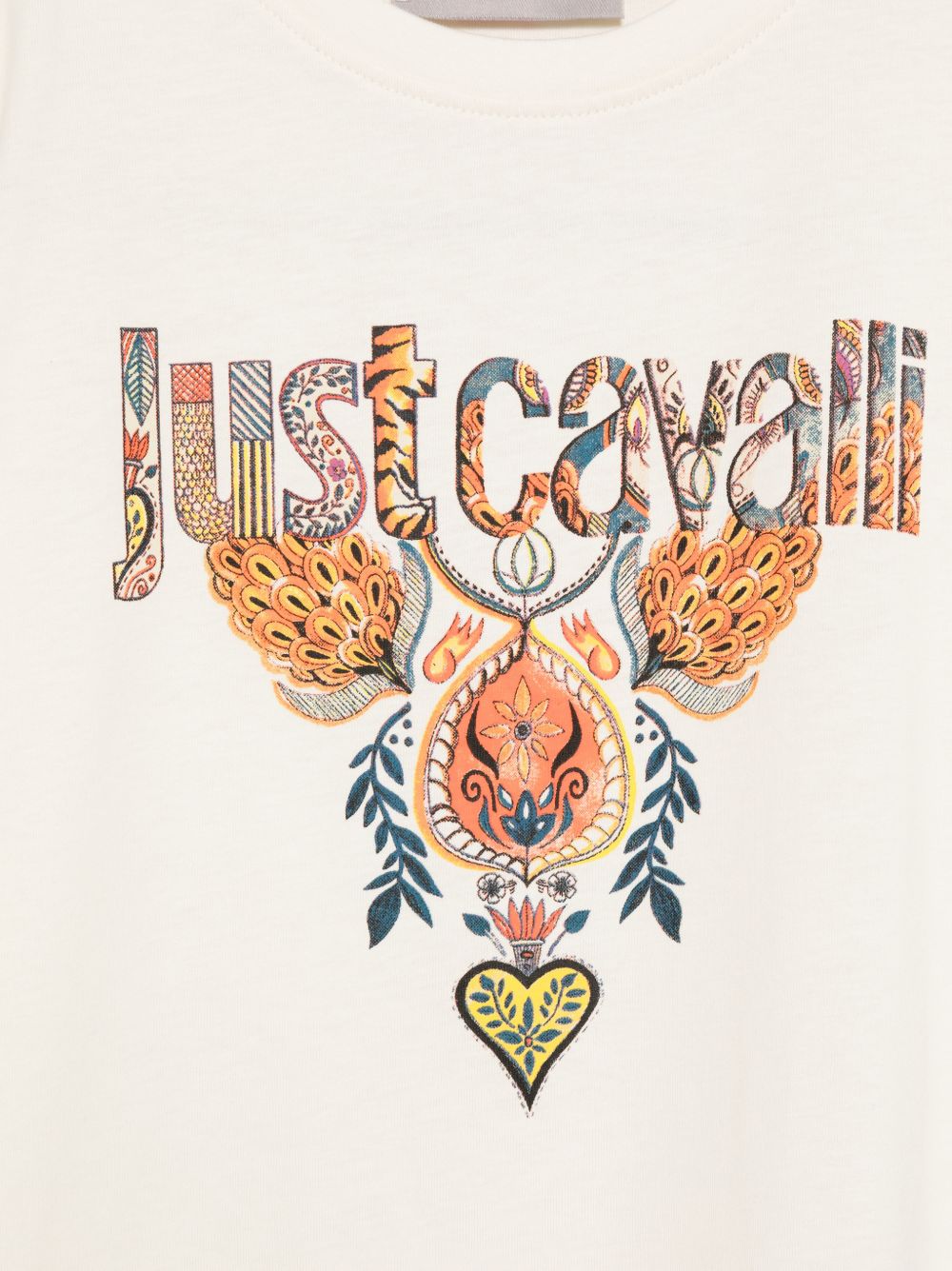 T-shirt in cotone a maniche corte JGP26114TS PRISTINE JUST CAVALLI KIDS 